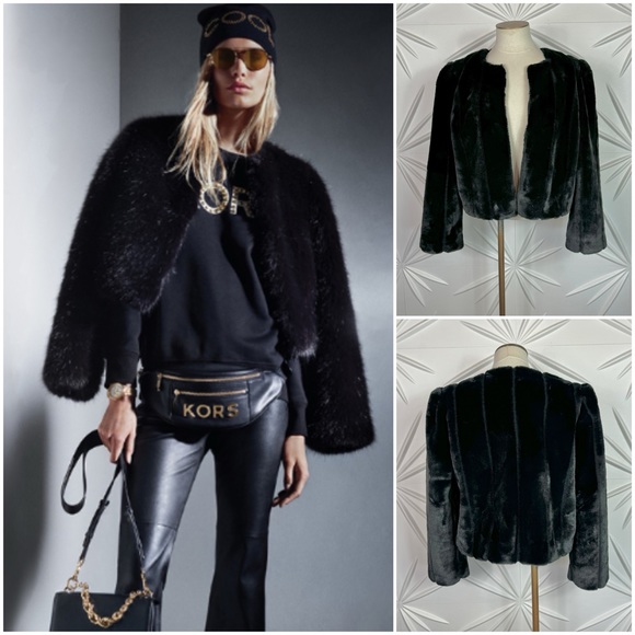 Michael Kors Jackets & Blazers - MICHAEL MICHAEL KORS  Faux Fur Jacket
